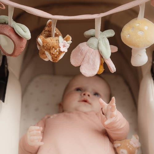 Chaîne d'activités pour poussette - Rose - Fairy Garden Price