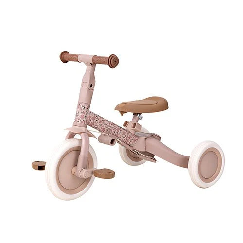 4 en 1 tricycle rose