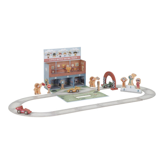 Circuit de course en bois dans une mallette de jeu – Multicolore – Essentials Price