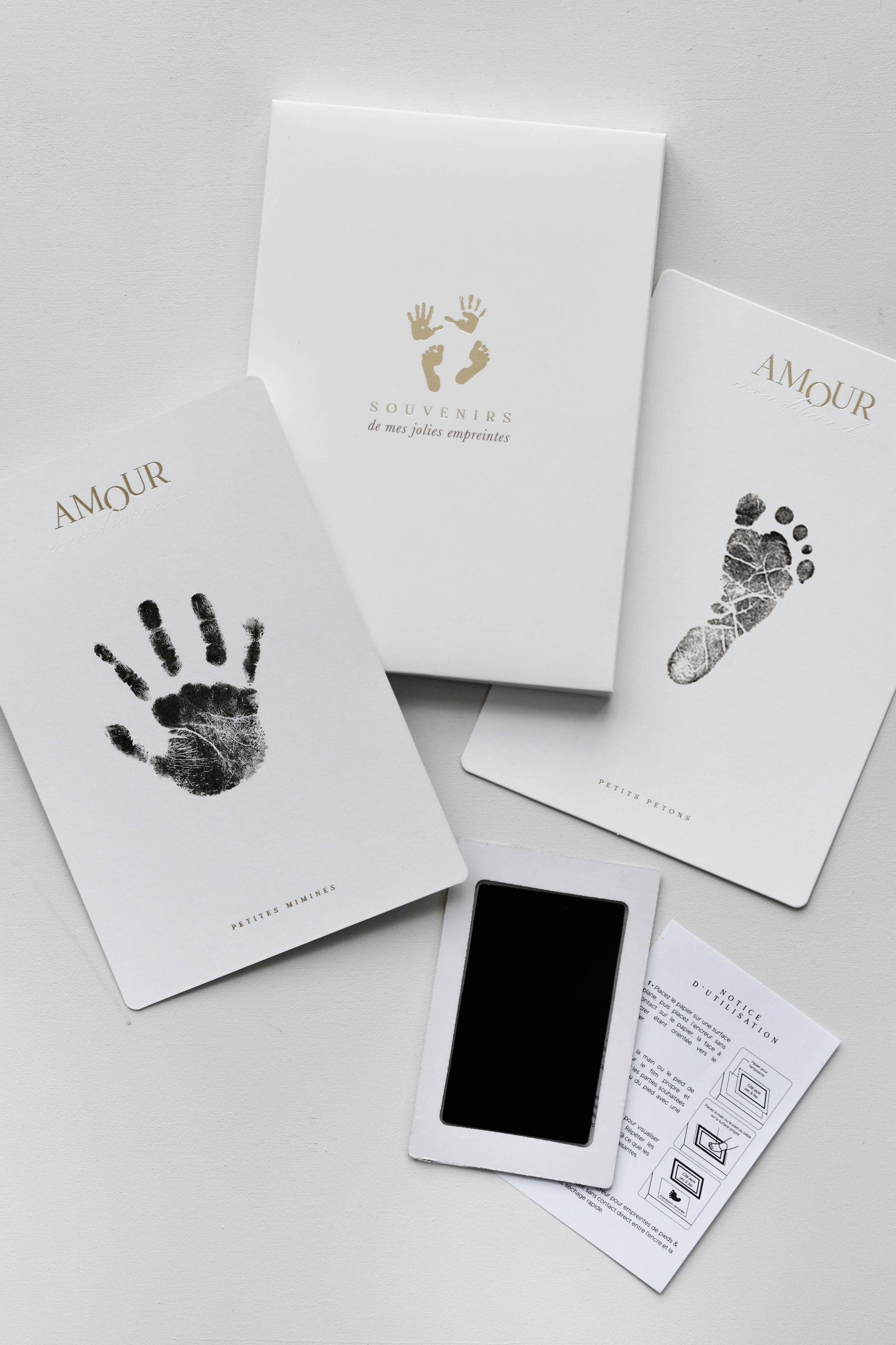 Zakuw - Kit de cartes empreintes pour bébé