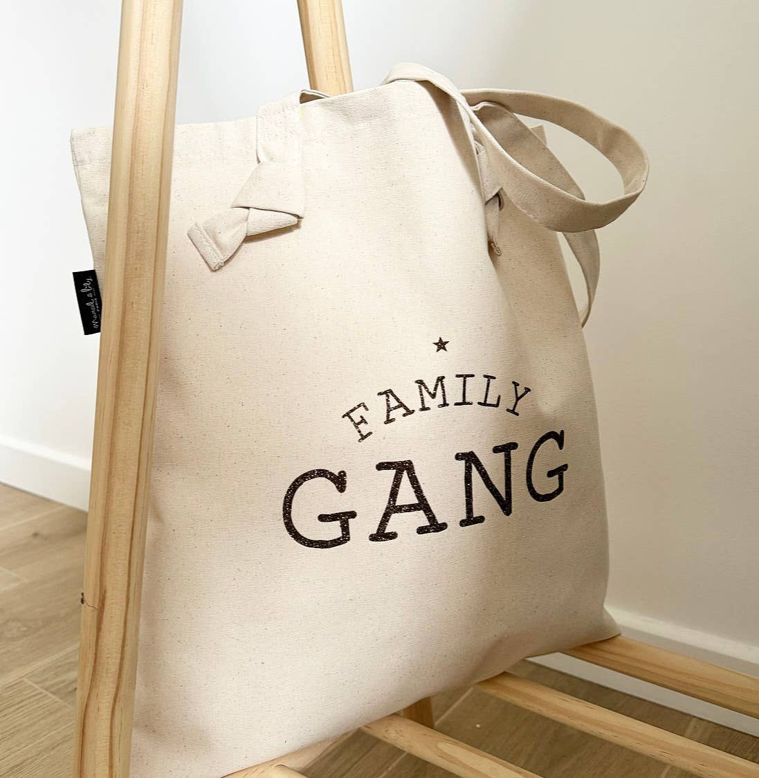Marcel & Lily - Tote Bag À Noeuds "Family Gang" Coloris Écru