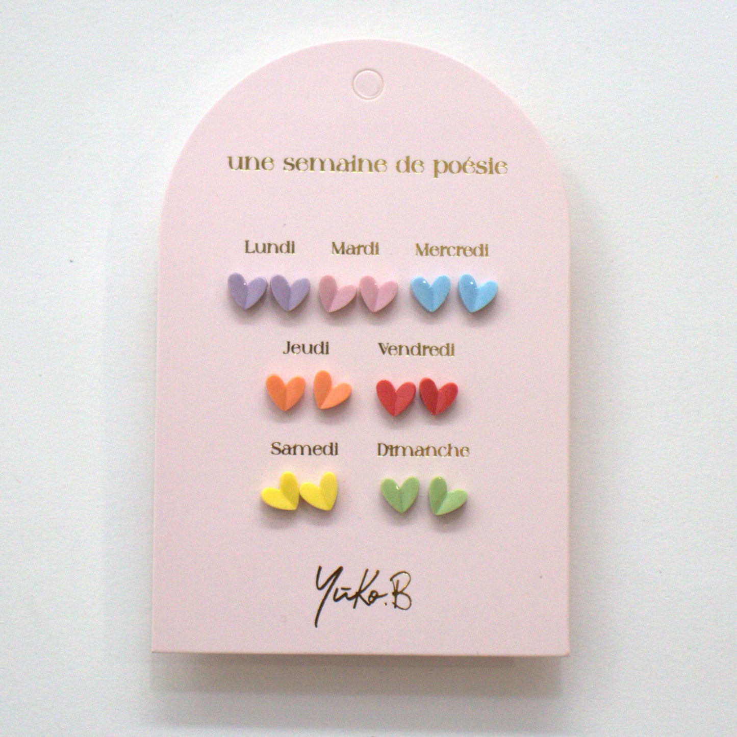 Kontiki - 7 Paires Boucles d'oreilles "Une semaine de poésie" - Yuko B: Océan
