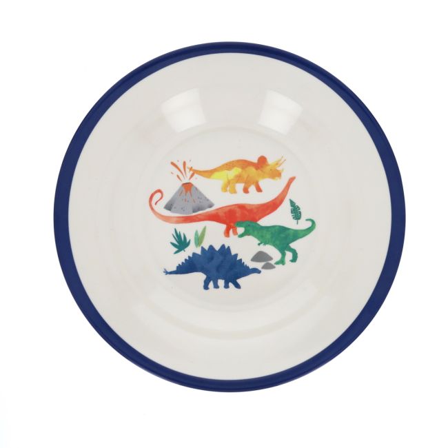 Assiette creuse motifs dinosaures Pause goûter