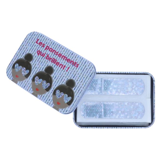 Boîte de 30 pansements paillettes Petit toi