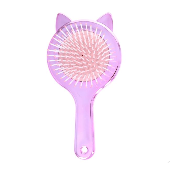 Brosse à cheveux chat rose Roodoudou