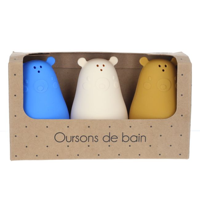 Jeu de bain en silicone Oursons Amande