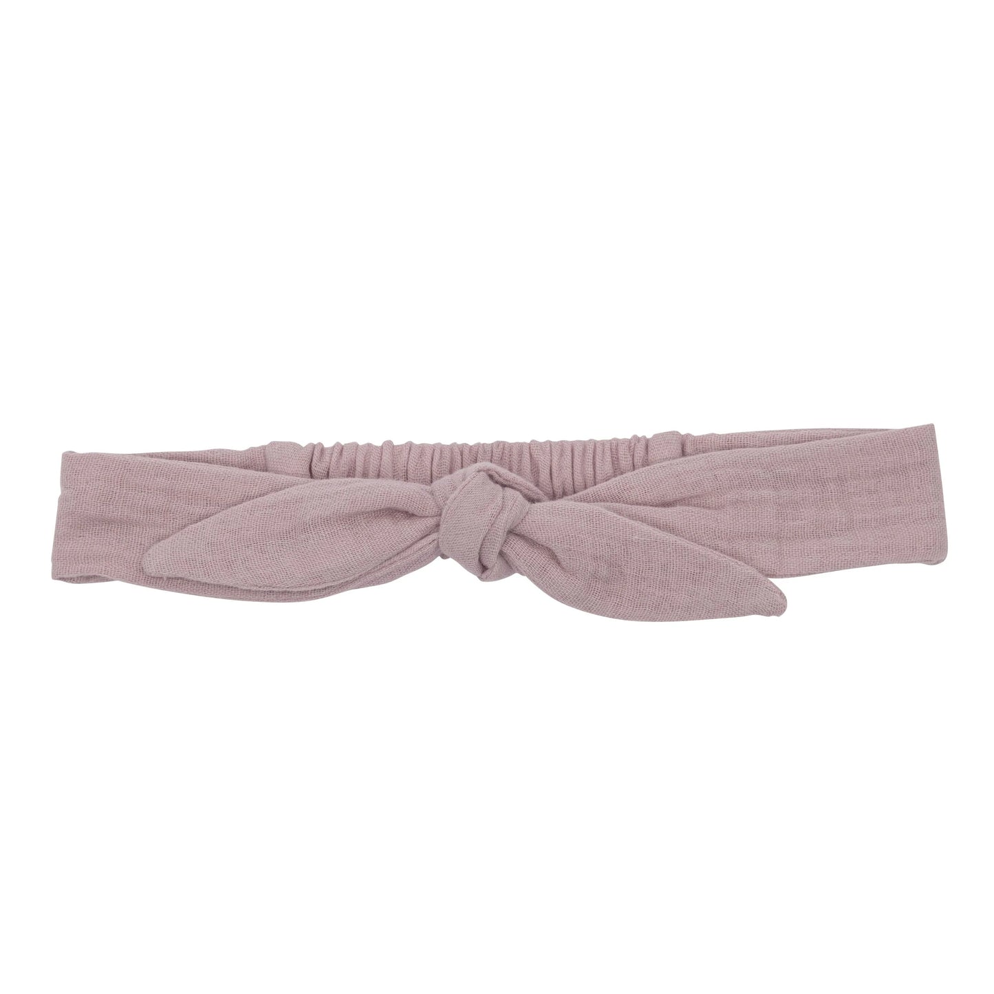 Bandeau élastiqué à nouer – gaze Pétale