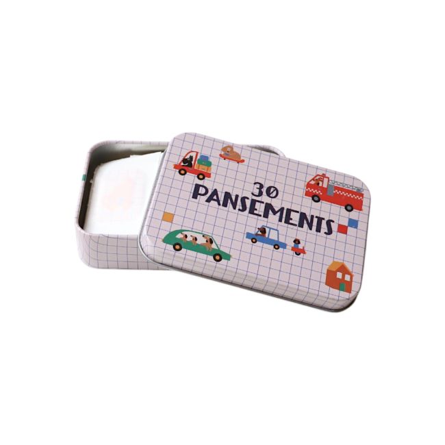Boîte de 30 pansements véhicules et chiens - Croquette Petit toi