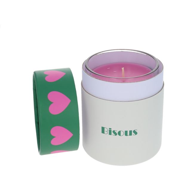 Bougie fleur d'oranger cœur Bisous Atelier jasmin