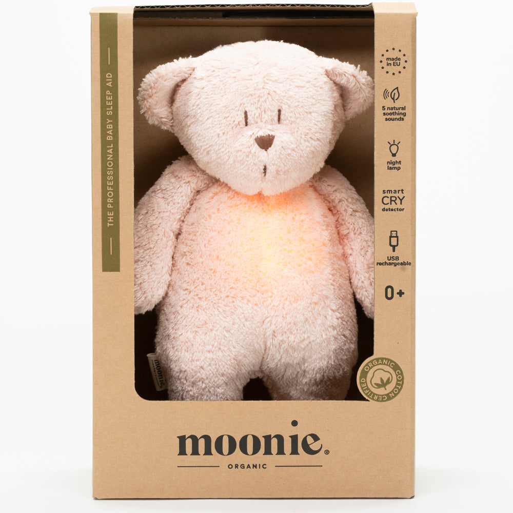 Veilleuse Ourson nature bio rose blush