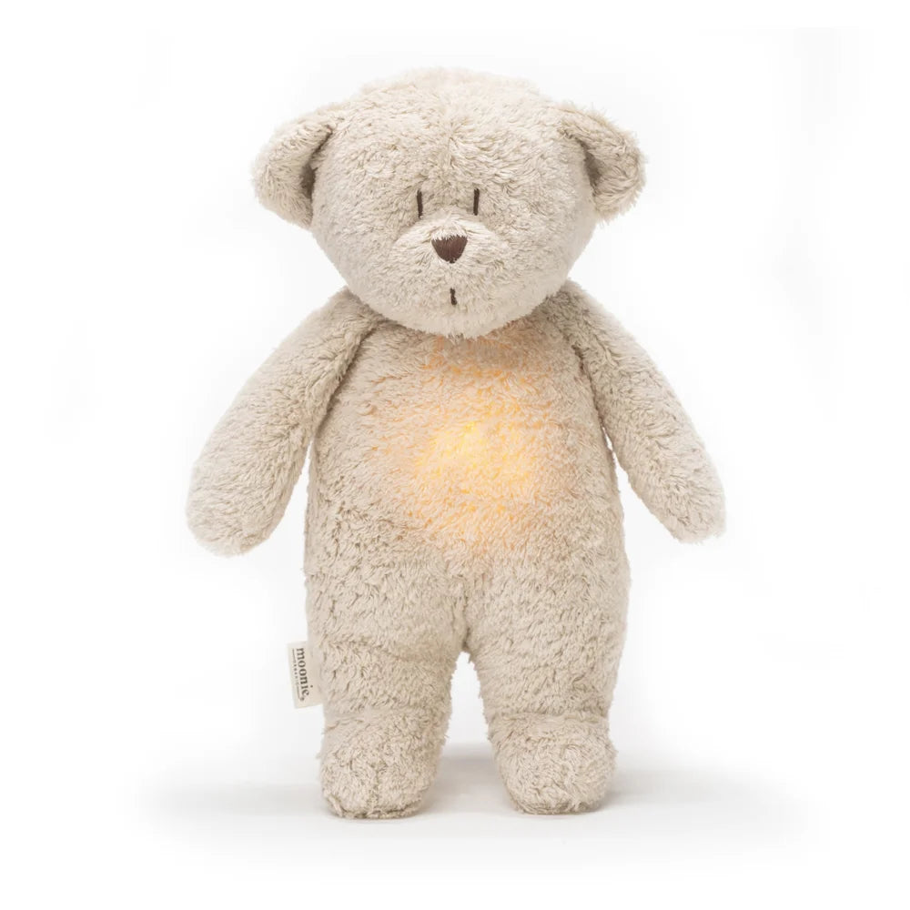 Moonie – ourson nature bio avec sons & lumières sable