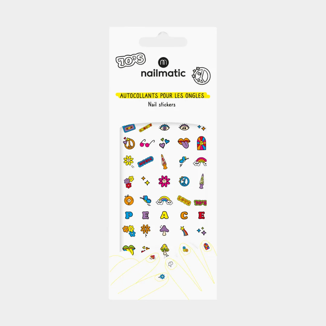 Gommettes ongles Seventies