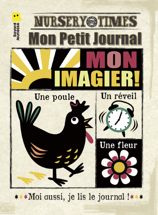 Mon petit journal - livre en tissu pour bébé - CRINKLY