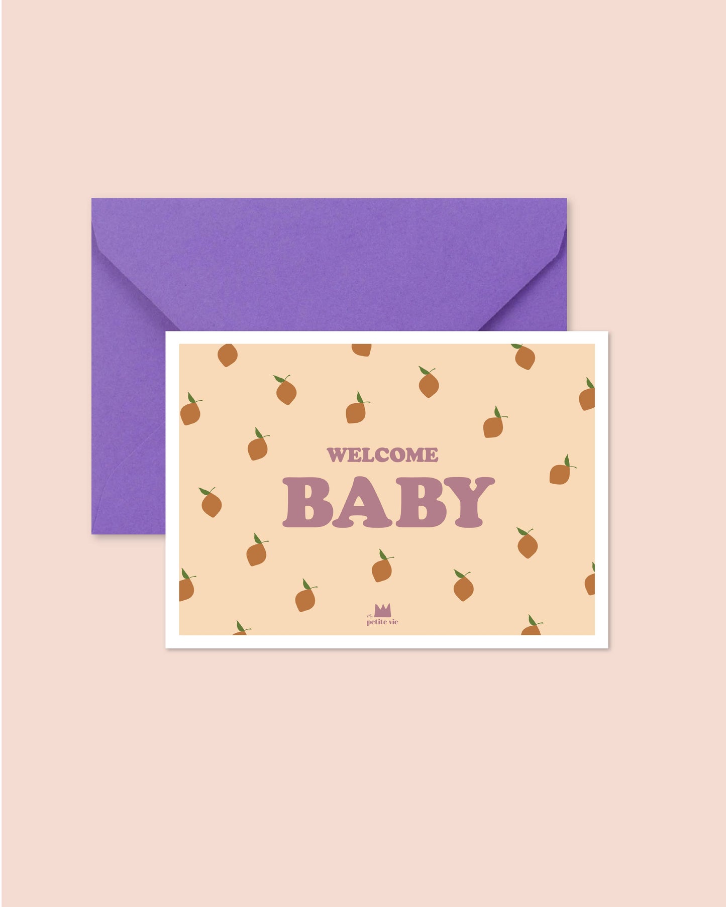 Ma Petite Vie - Carte postale - Welcome Baby - Coeurs