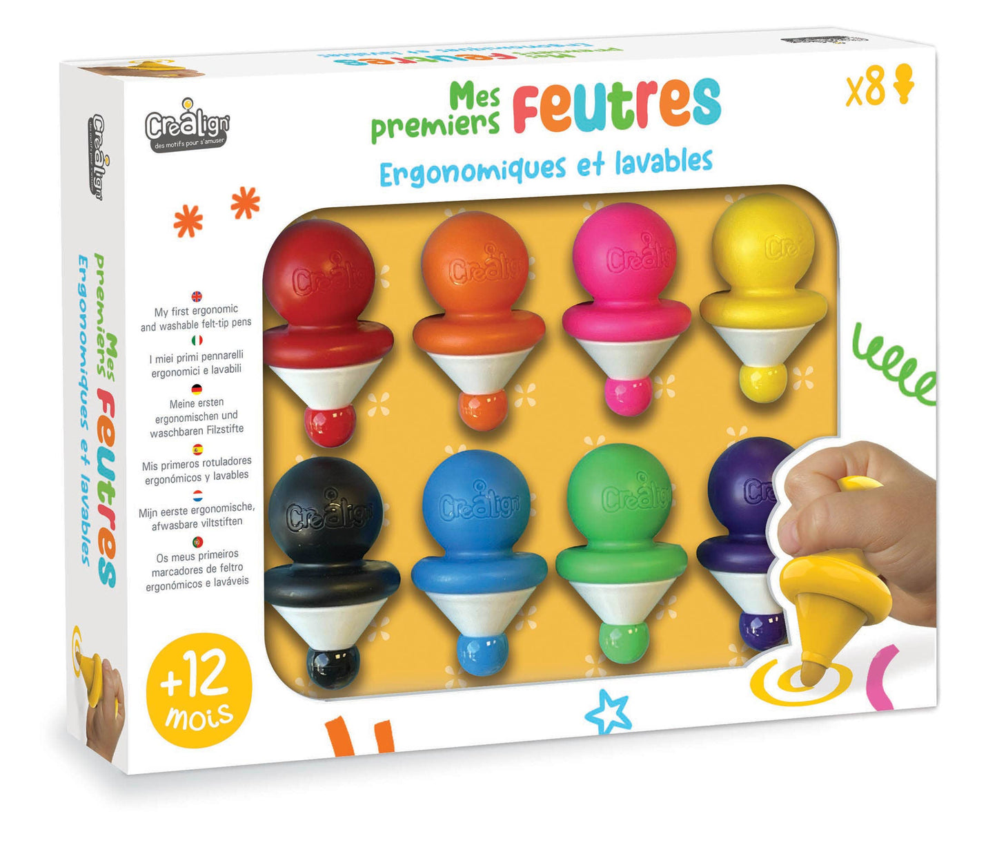 Créa Lign' - Mes Premiers Feutres x8