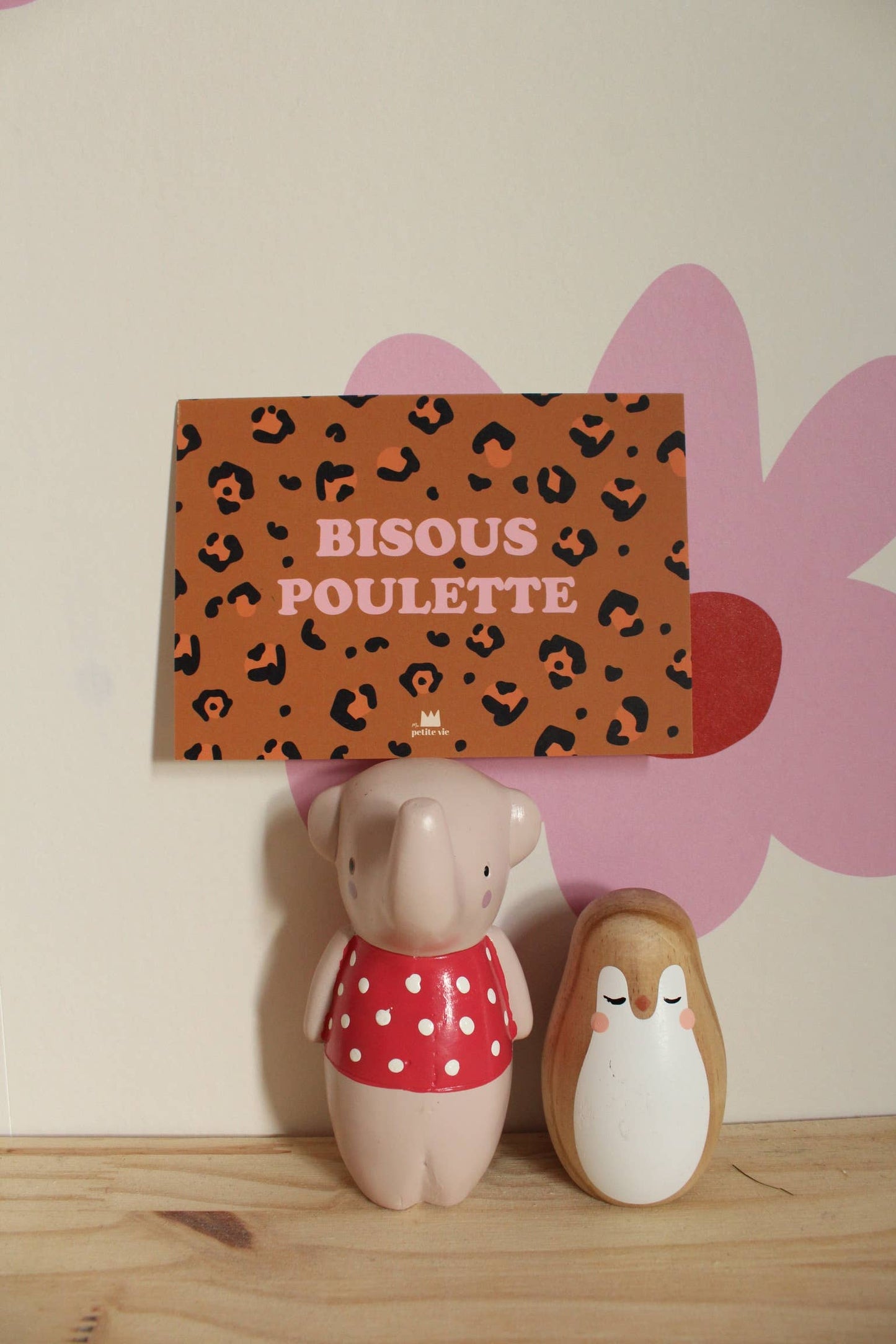 Ma Petite Vie - Carte postale - Bisous poulette - léopard