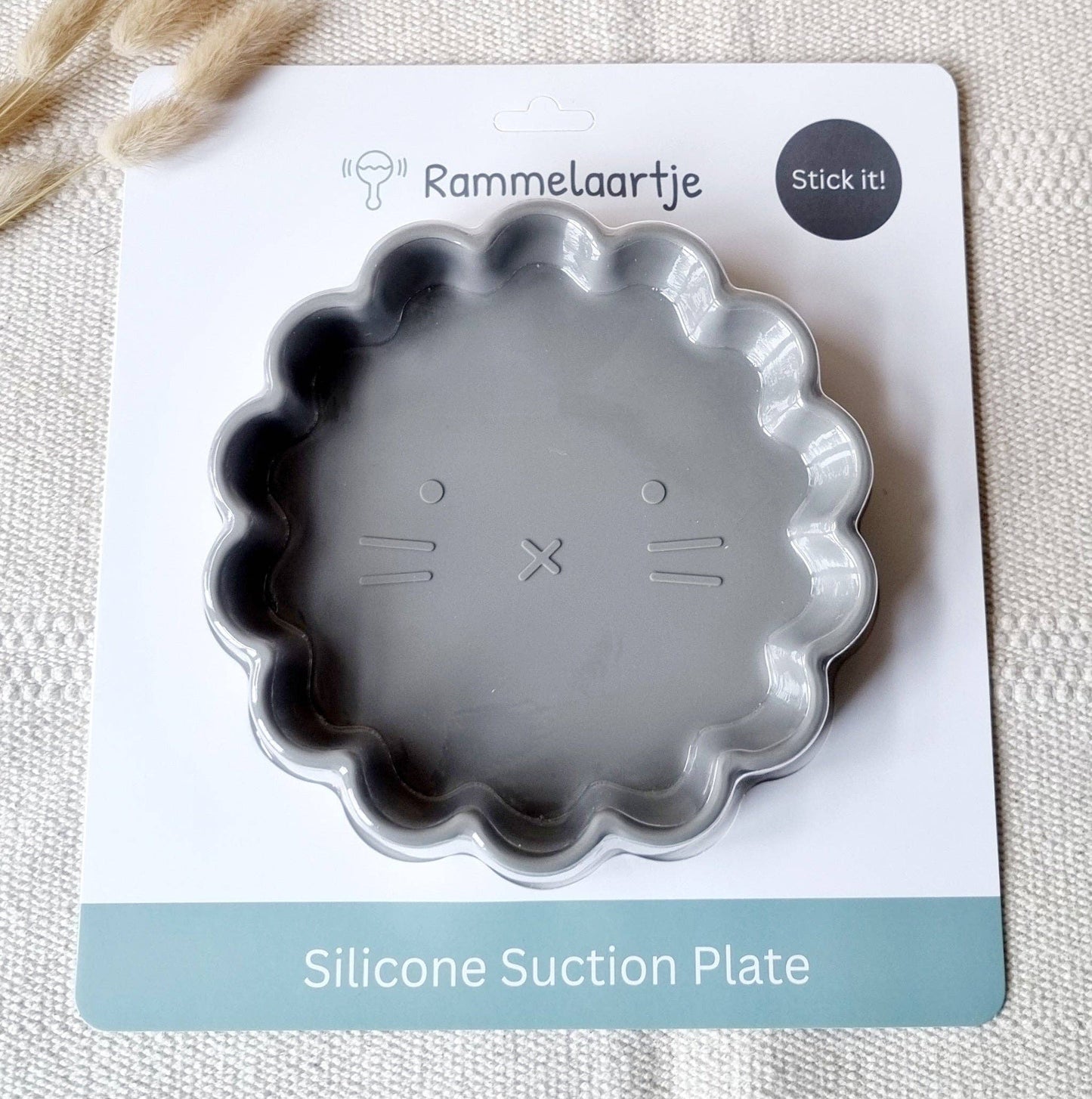Rammelaartje - Assiette en silicone avec ventouse Lion - Sage