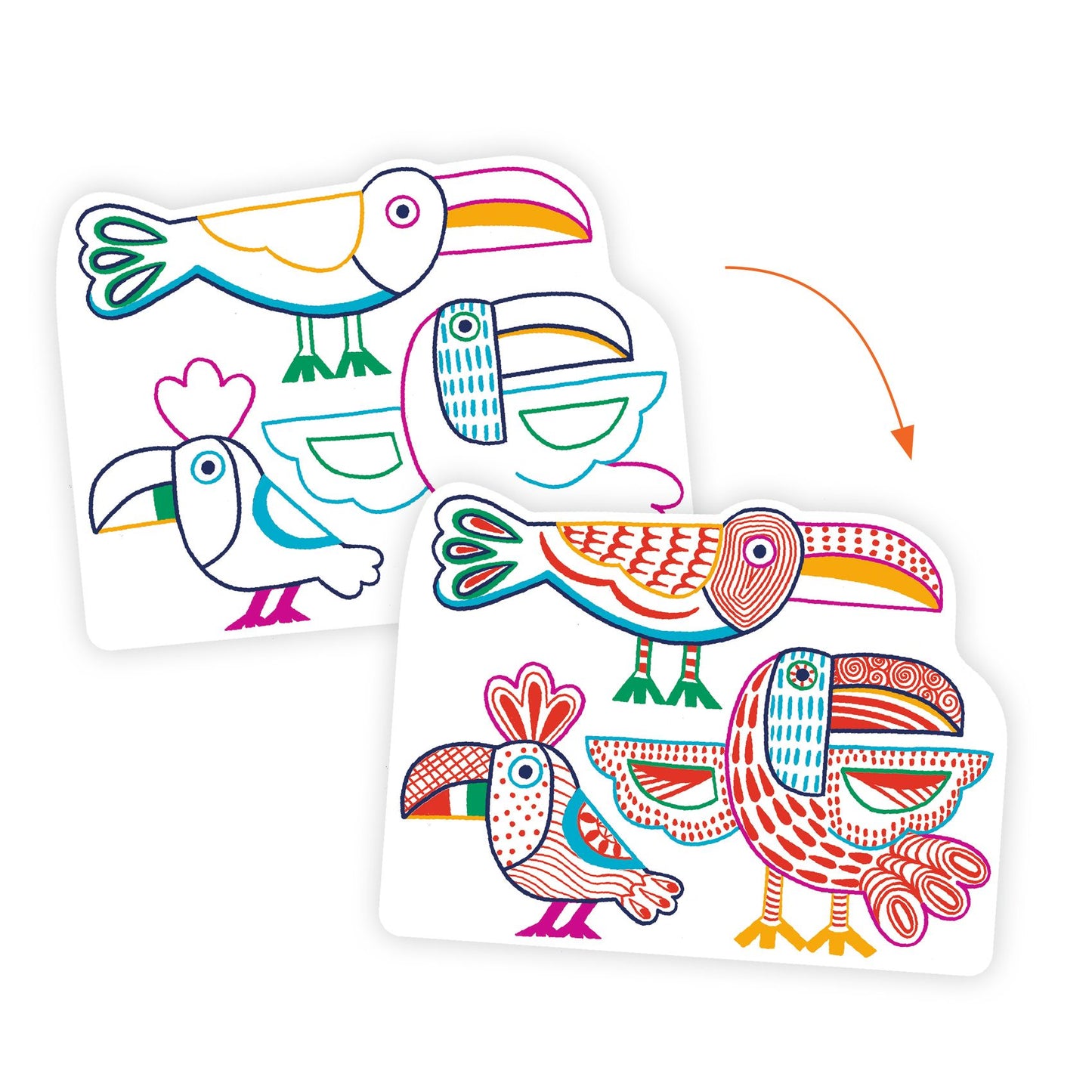 Coloriage Familles sauvages