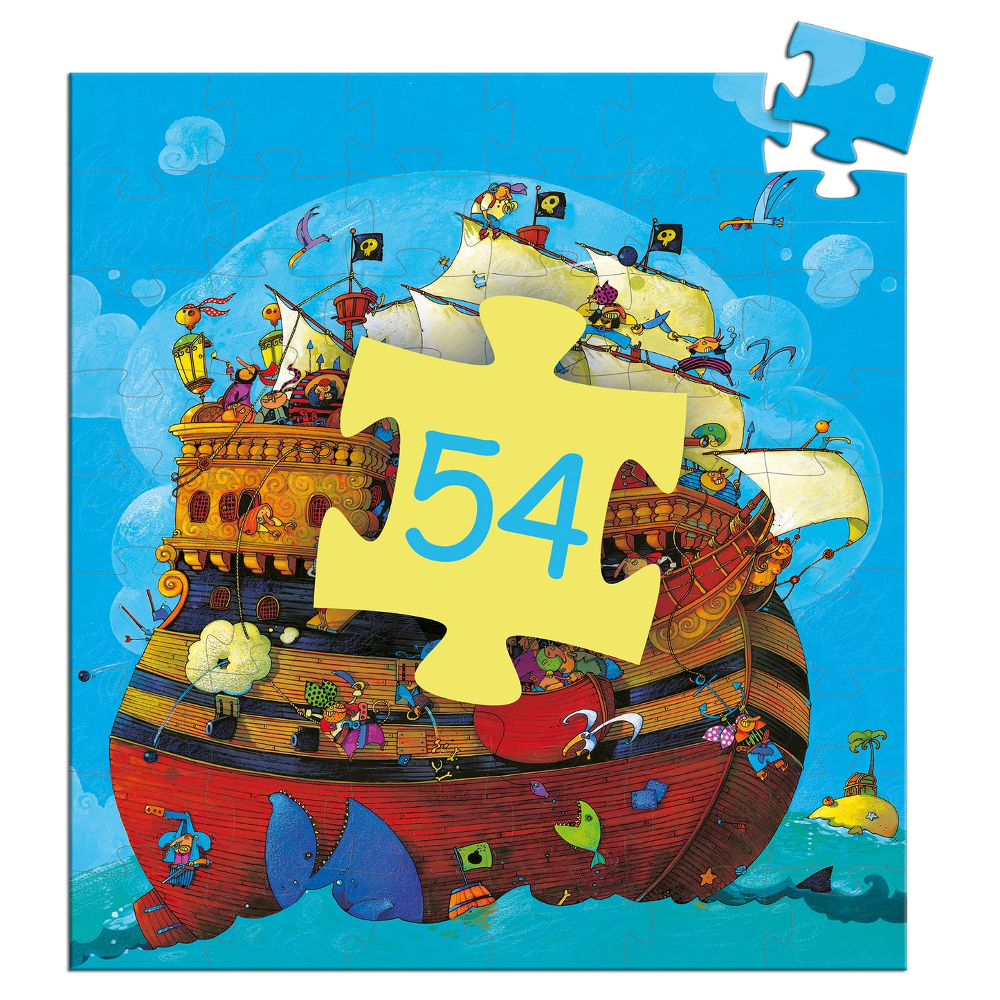 Puzzle Le bateau de Barberousse - 54pcs