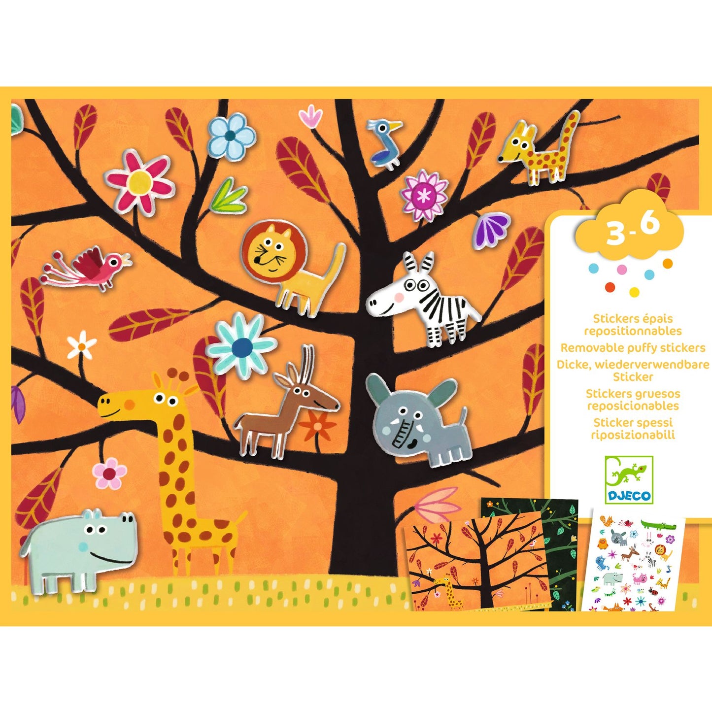 Créer avec des Stickers - Chat-Perché