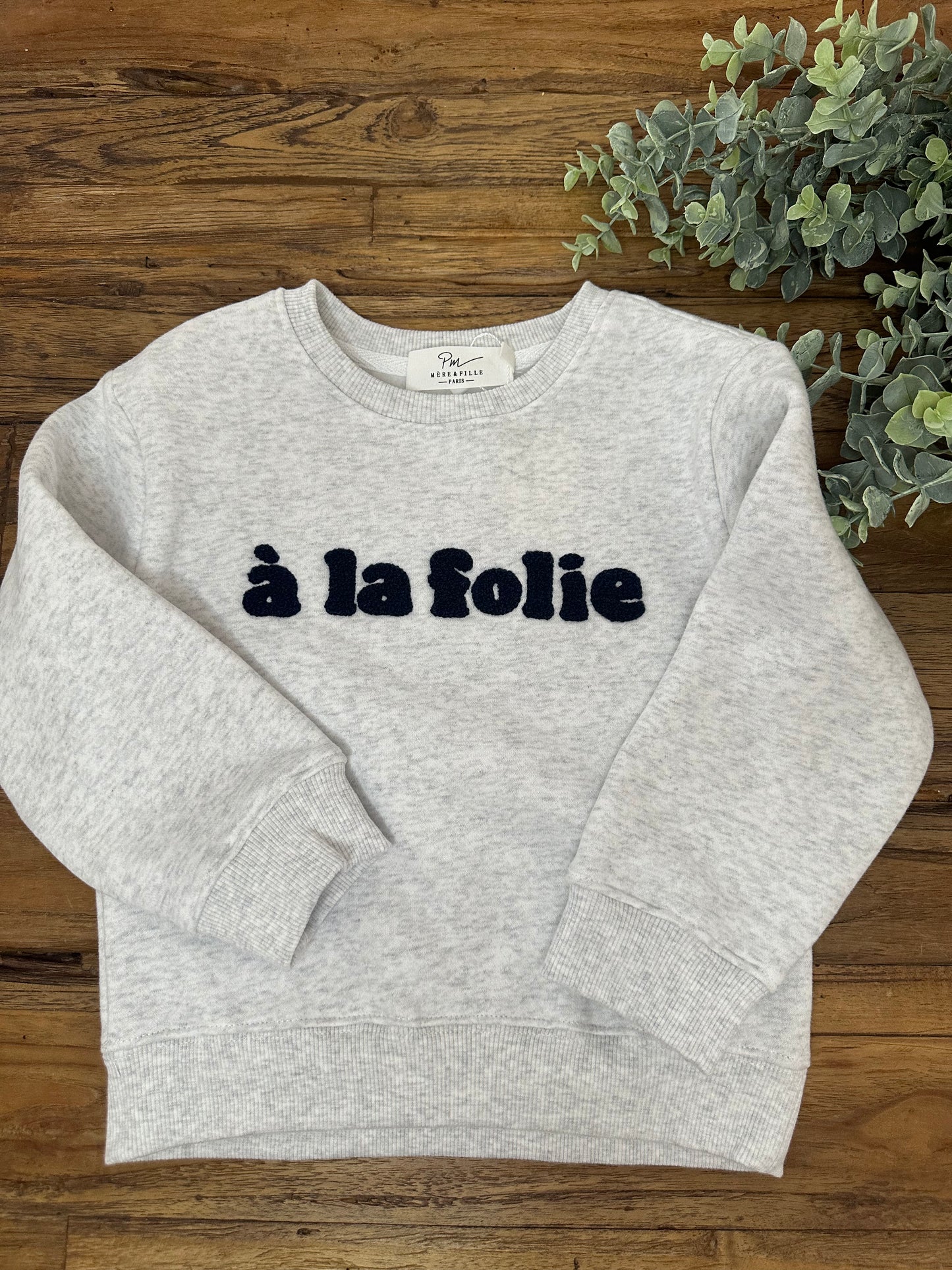 Sweat à la folie gris