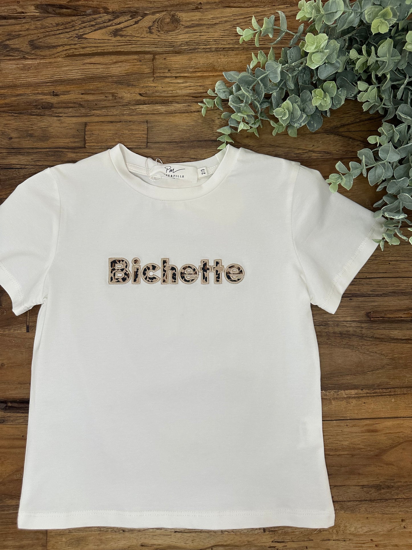 T-shirt bichette léopard