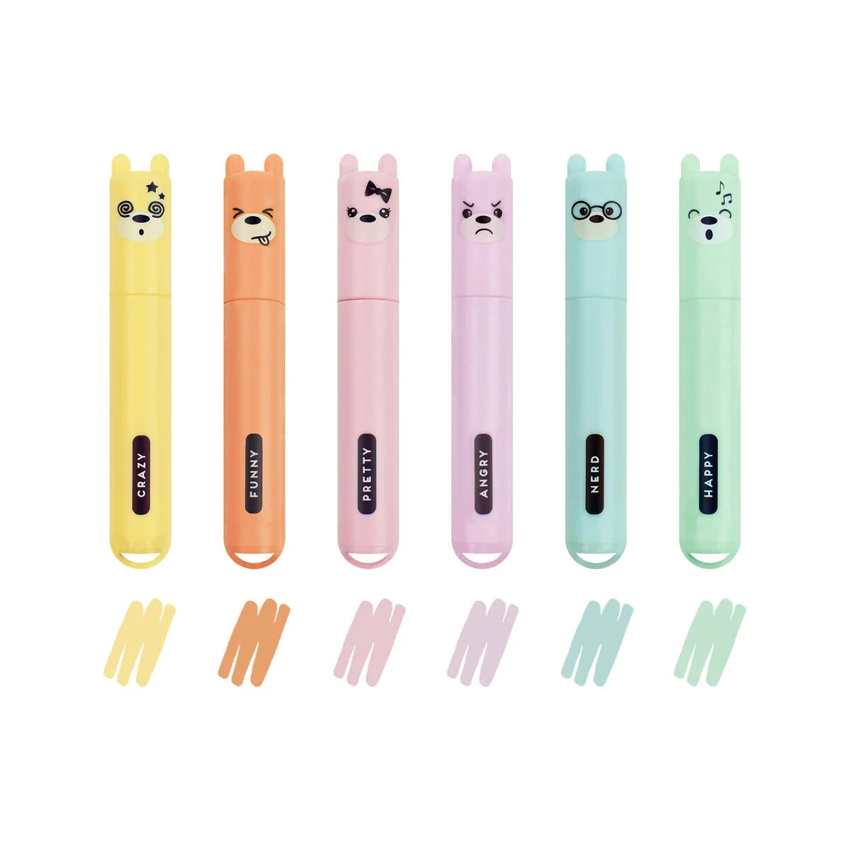 Set de 6 Mini Surligneurs - Teddy’s Style