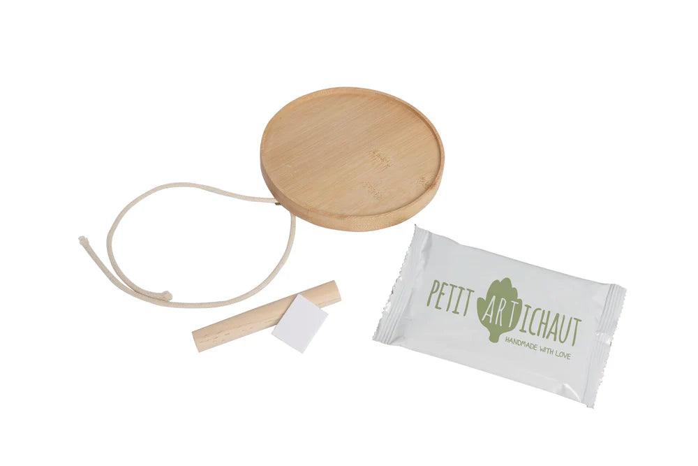 Médaillon souvenir en bois