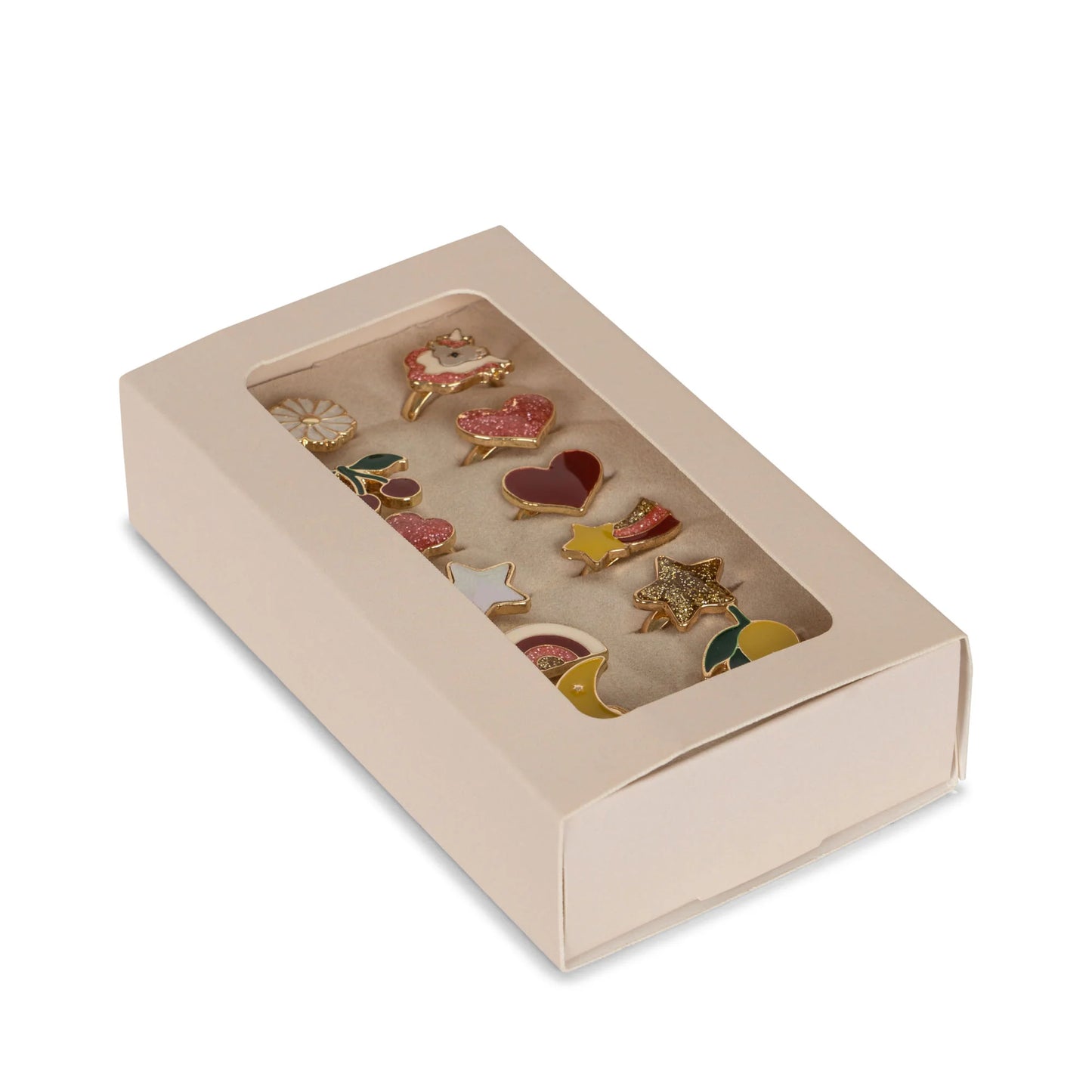 Bague multi color - pack 12 anneaux