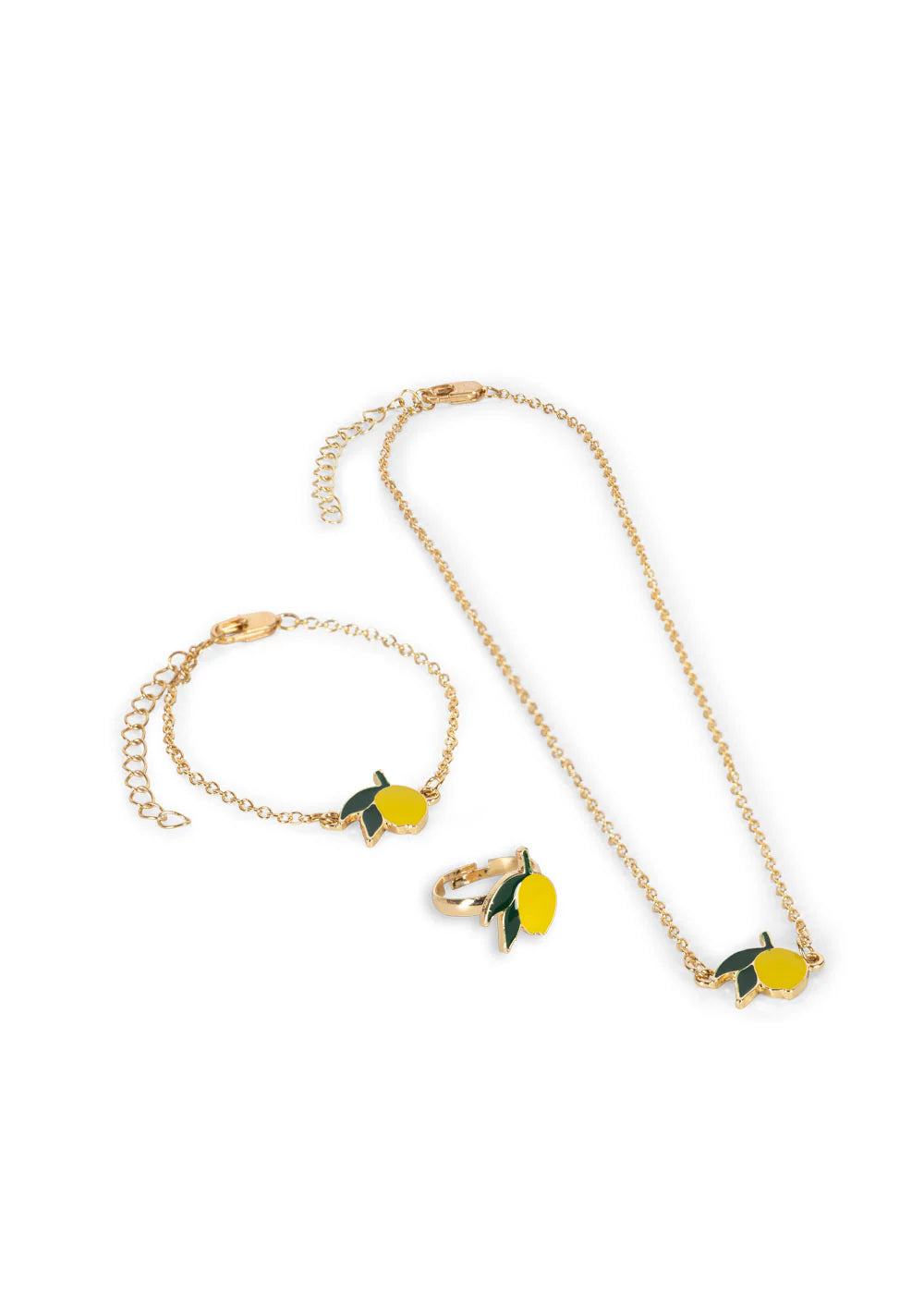 SET DE BIJOUX CITRON gold