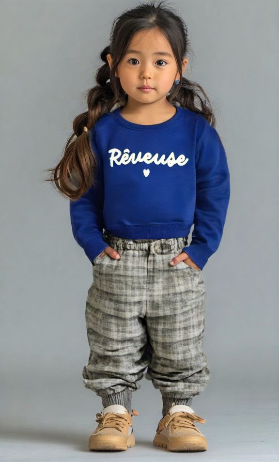 Sweat bleu rêveuse