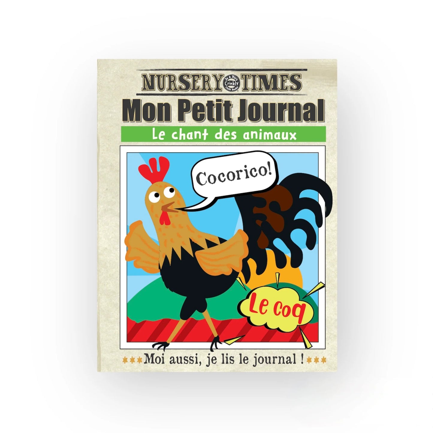 Mon petit journal - livre en tissu pour bébé - CRINKLY