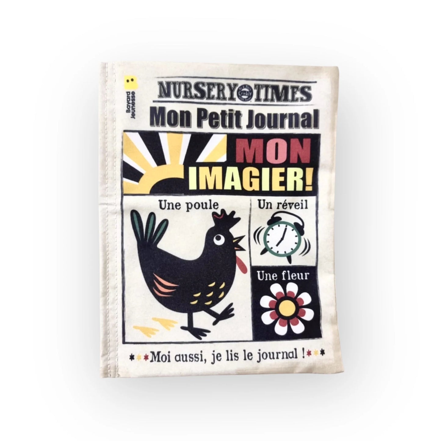 Mon petit journal - livre en tissu pour bébé - CRINKLY