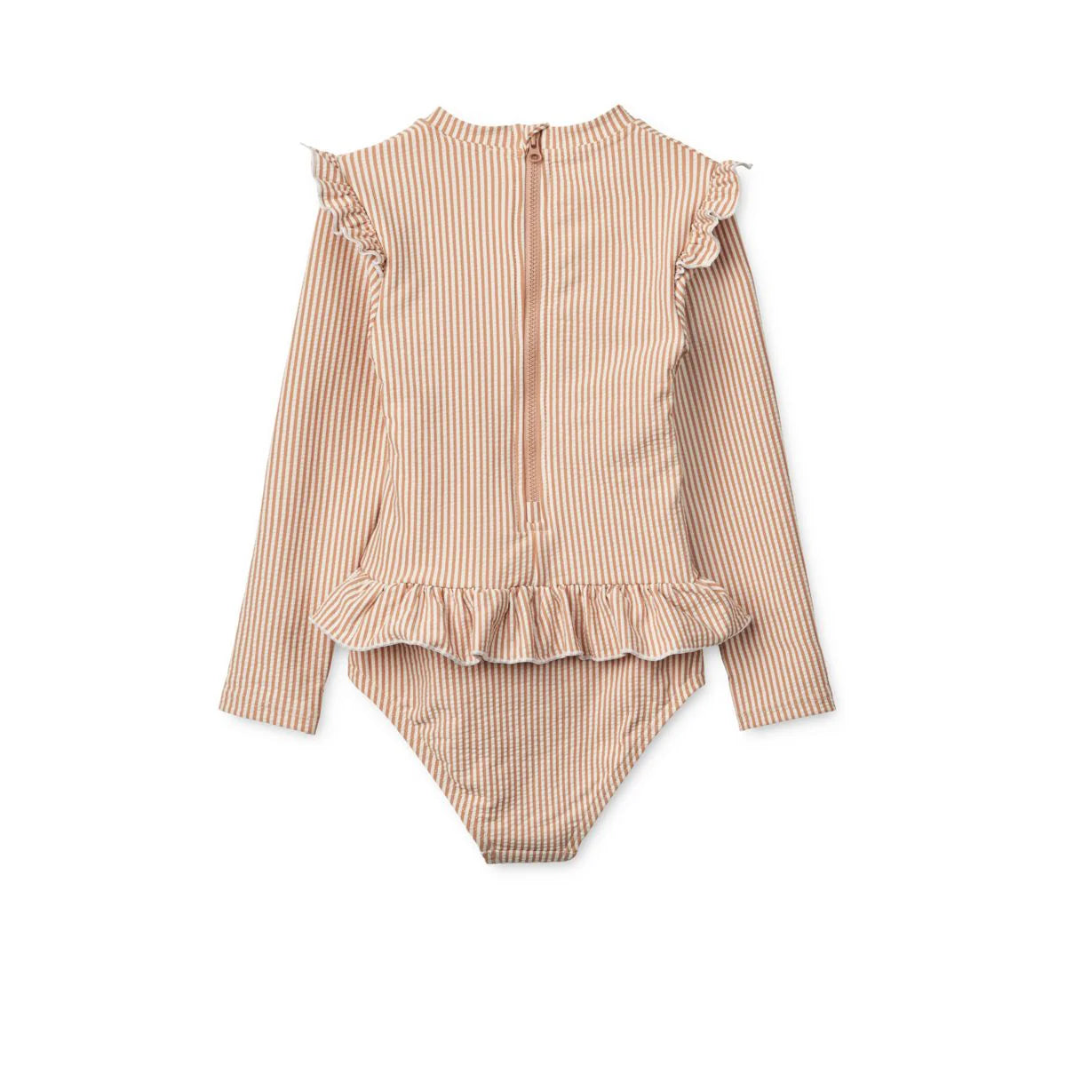 Maillot de bain bébé en tissu gaufré SILLE Y/D stripe Pale tuscany / Creme de la
