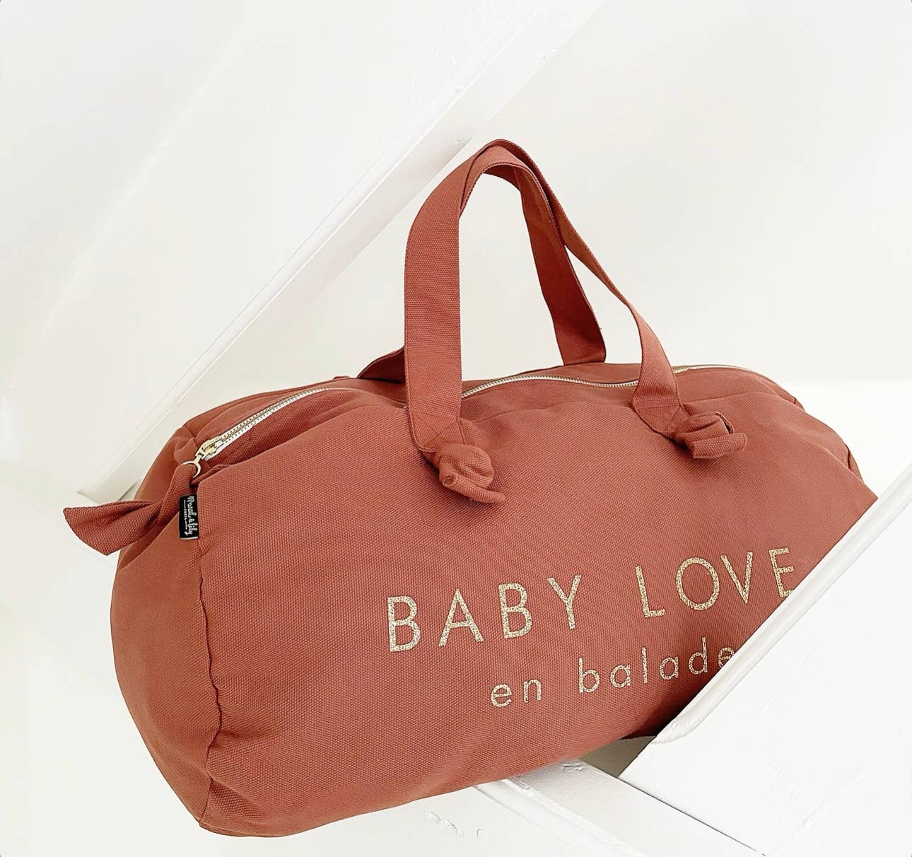 Marcel & Lily - Sac polochon "Baby Love" coloris Terrarosa