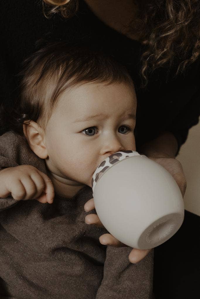 Élhée - Gourde d'apprentissage GRAOUU au motif léopard - cadeau