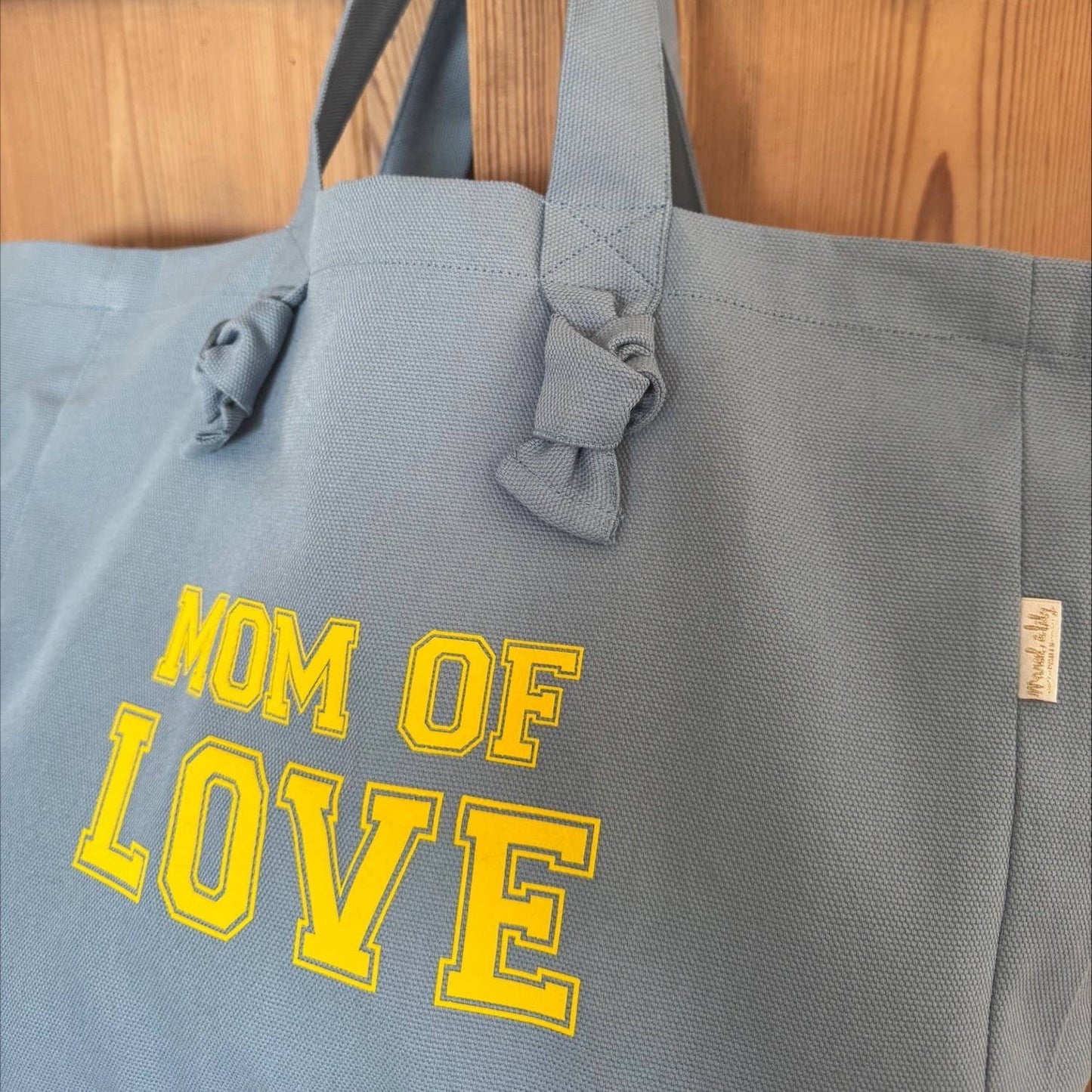 Marcel & Lily - Sac cabas "Mom of Love" bleu nuage