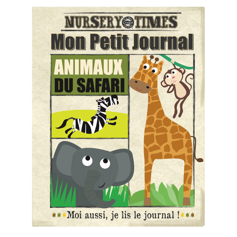 Mon petit journal - livre en tissu pour bébé - CRINKLY