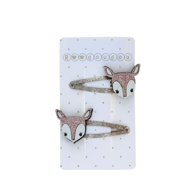Lot de 2 barrettes biche Roodoudou