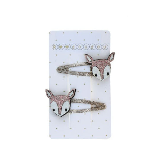Lot de 2 barrettes biche Roodoudou