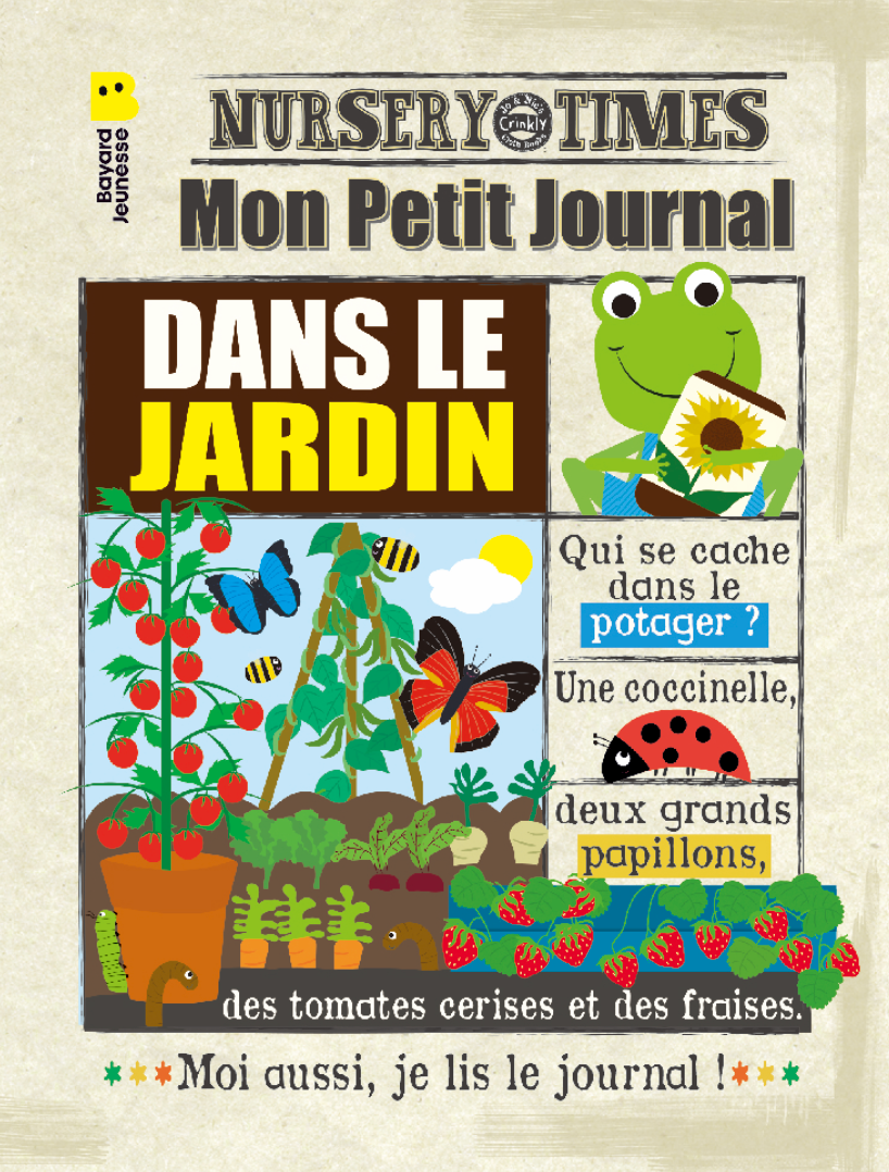 Mon petit journal - livre en tissu pour bébé - CRINKLY