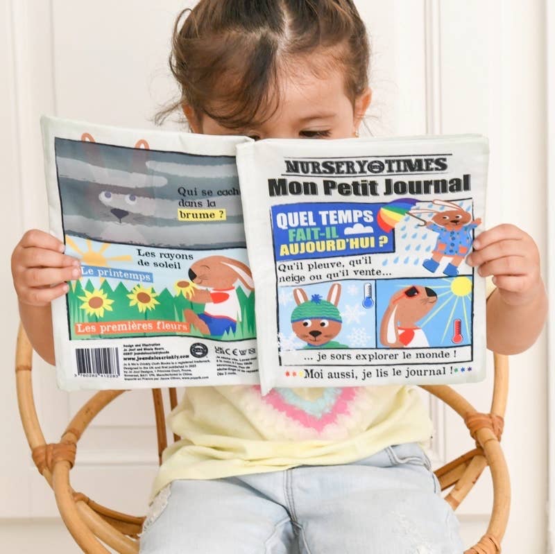 Mon petit journal - livre en tissu pour bébé - CRINKLY