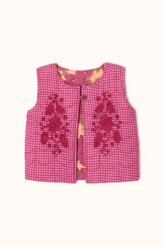 Gilet Sakaru Khadi Fuchsia