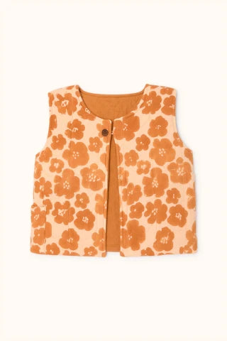 Gilet Sakaru Flora Bold Orange