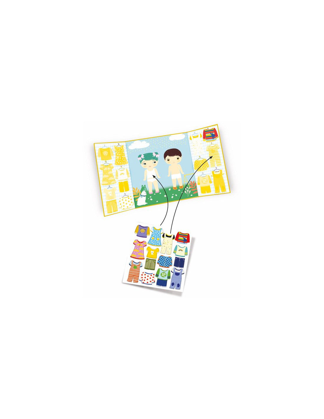 Stickers repositionnables les habits