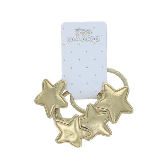 Lot de 4 élastiques étoiles dorés Roodoudou