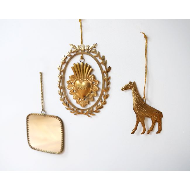 Petit miroir carré arrondi Atelier jasmin
