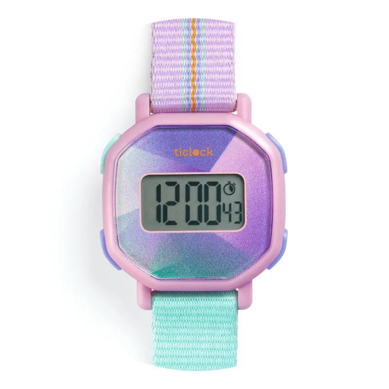 Montre digitale Purple prisma