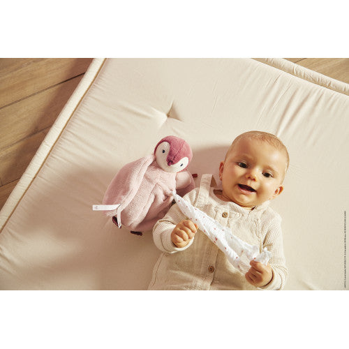 Peluche à bisous manchot Rose