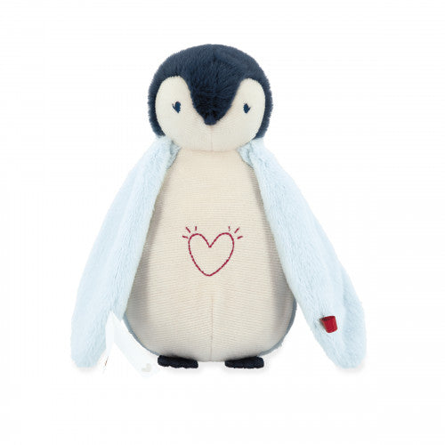 Peluche veilleuse manchot - Bleu